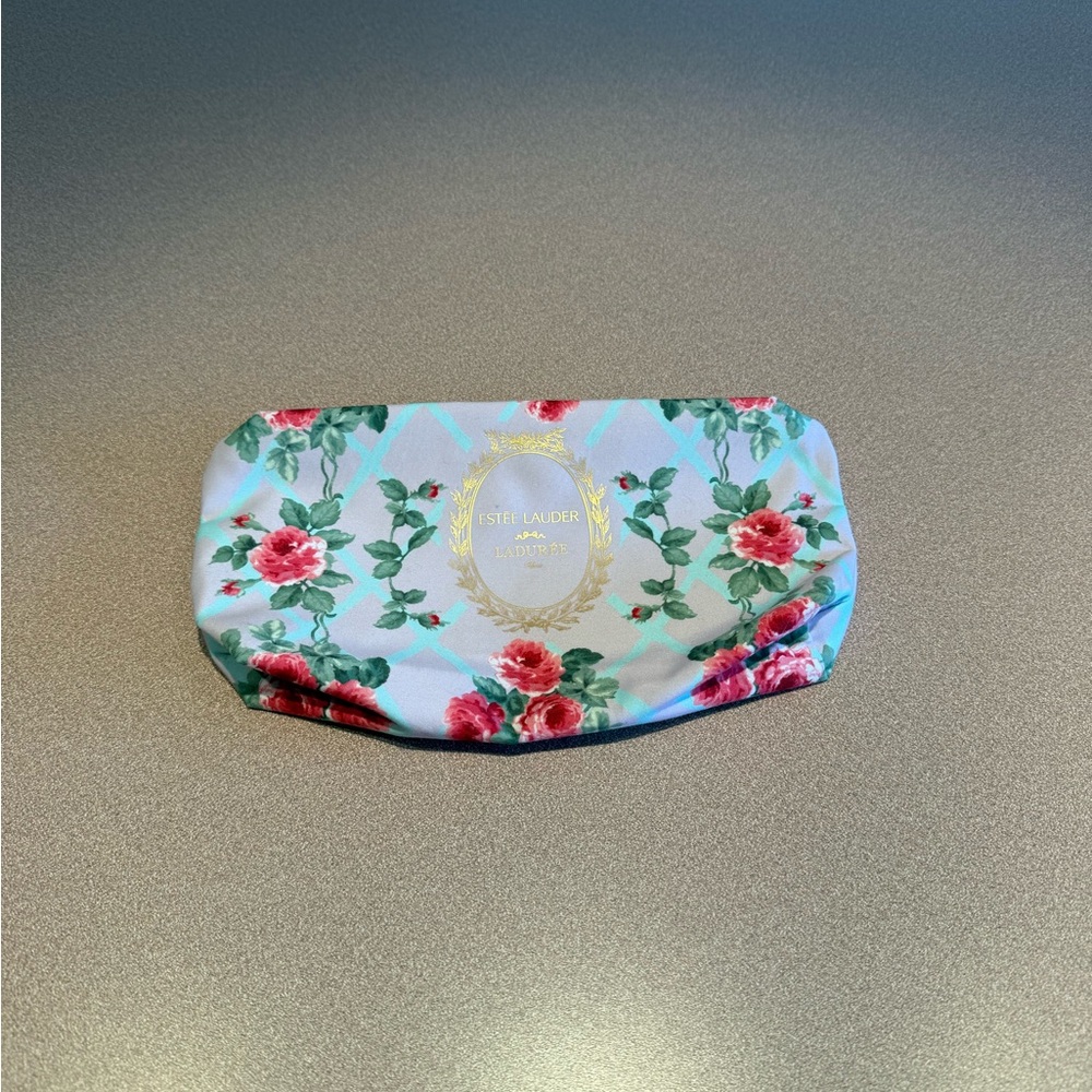 NWOT Estee Lauder Laduree Paris Floral Cosmetic Bag